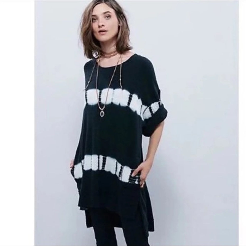 Free People Waffle Thermal Top with pockets 💗